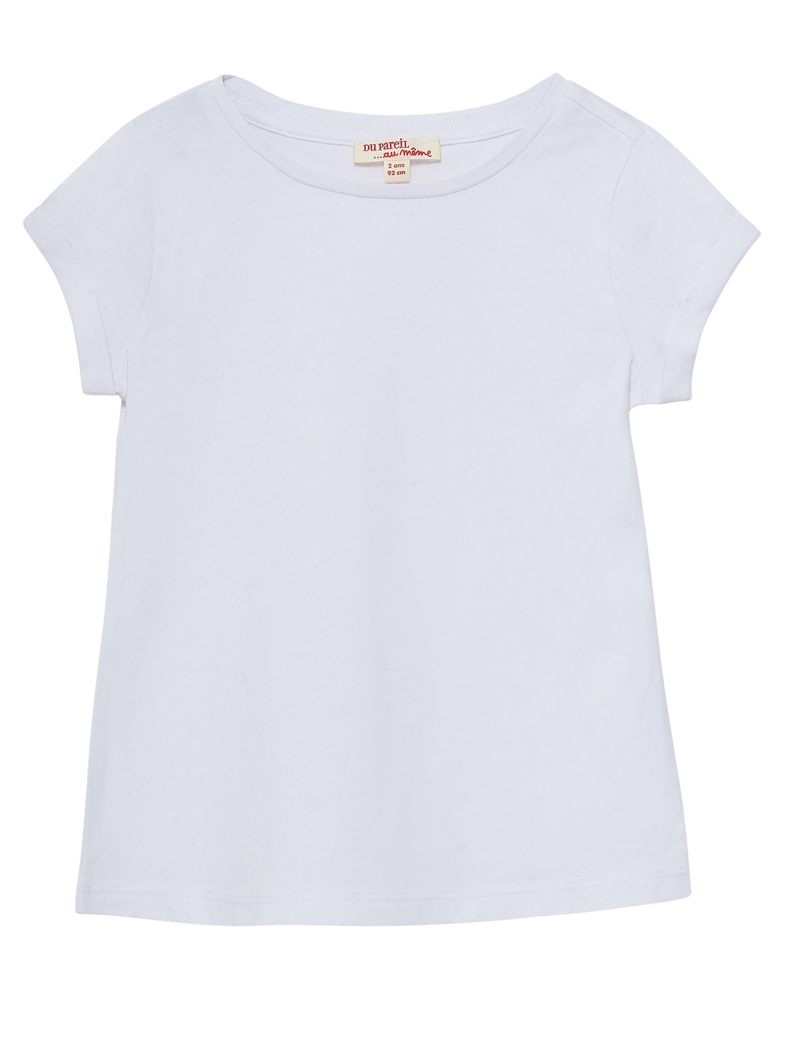 Tee Shirt Manches Courtes Blanc - 2A - Du Pareil Au Même