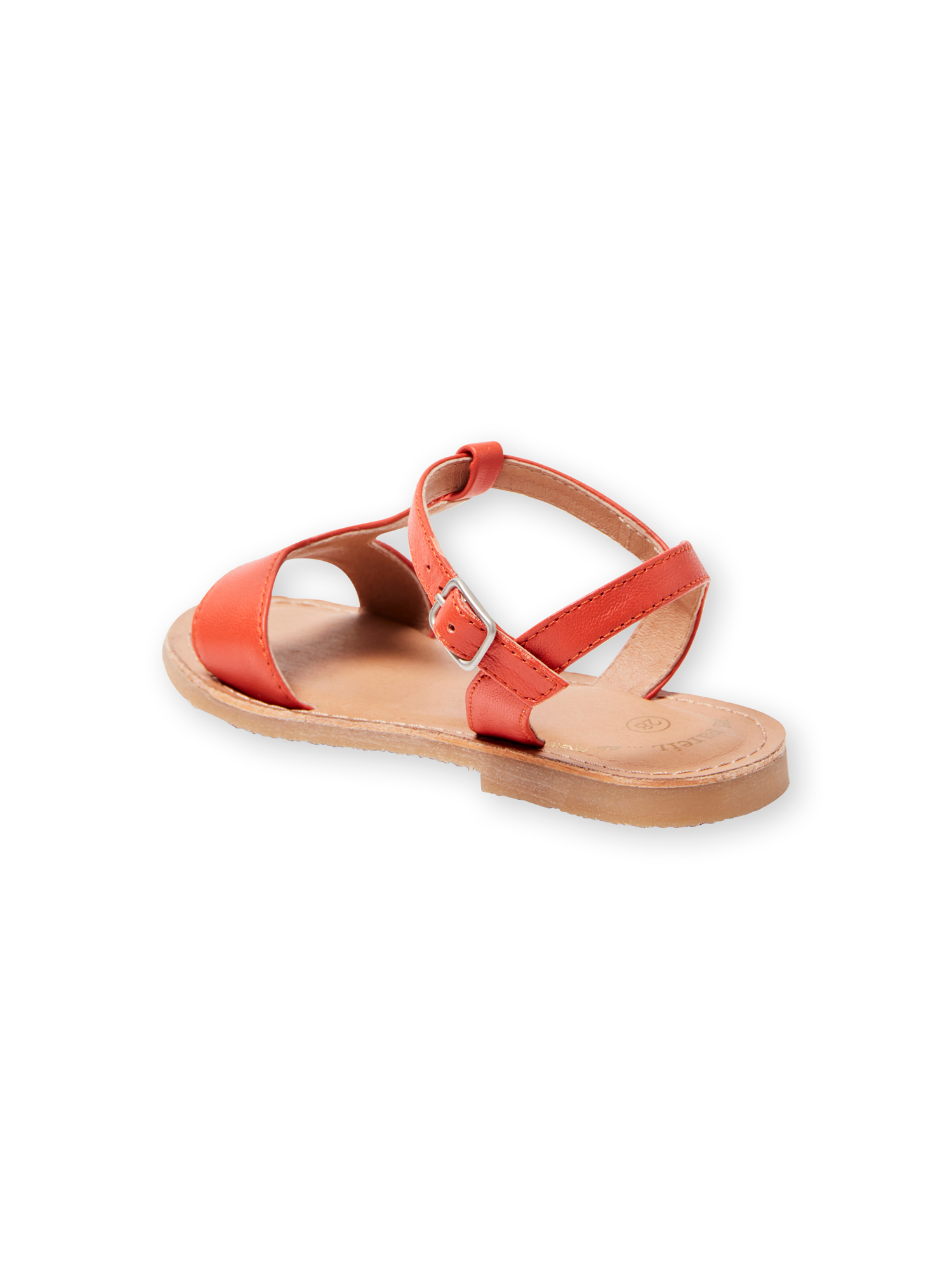 sandales femme orange